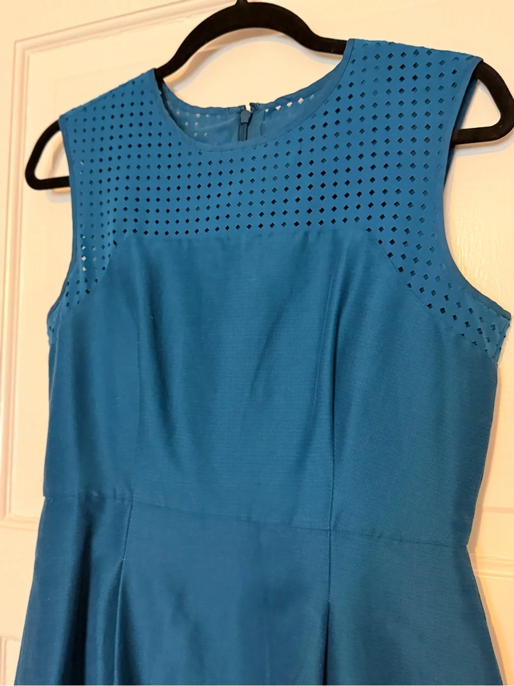 J. Crew Teal Eyelet Dress